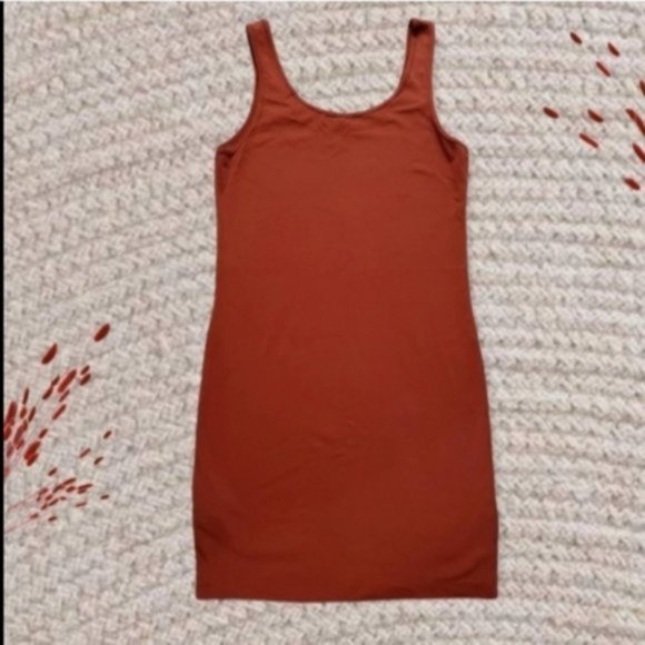 FOREVER 21- Burnt Orange Bodycon Dress - Picture 4 of 4